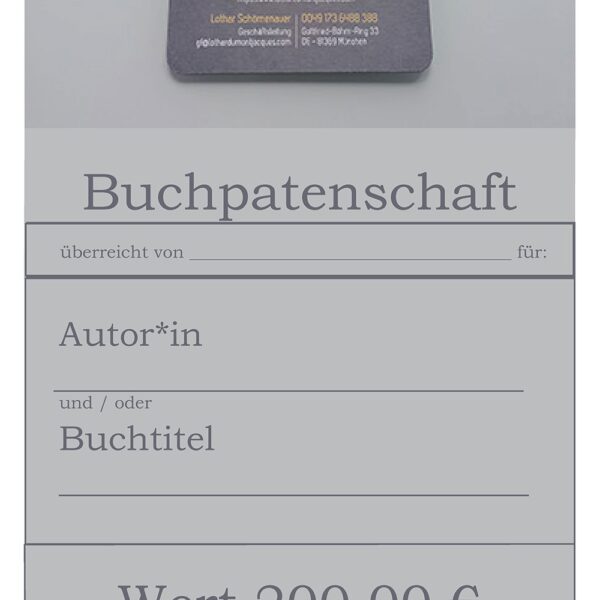 Buchpatenschaft 200 €