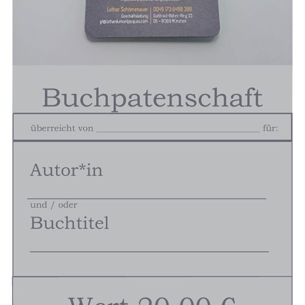 Buchpatenschaft 20 €